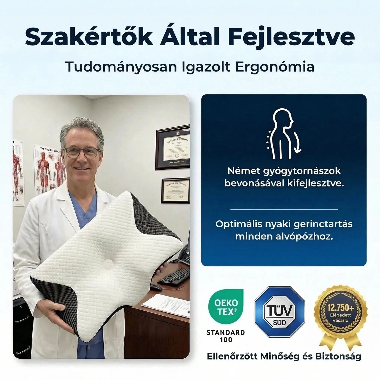 Zevery™ Ergonomikus Párna – Ébredj végre nyakfájdalom nélkül